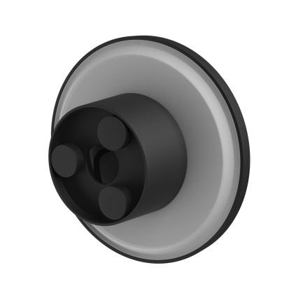 Luminária de parede LED exterior PIATTA LED/9W/230V 3000/4000/6000K diâmetro 12 cm IP44 preta