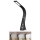 LED Candeeiro de mesa com visor LEATHER LED/7W/230V preto antigo