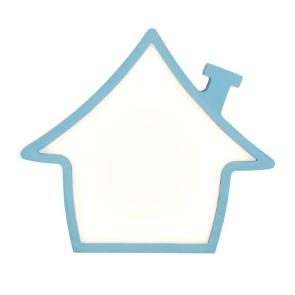 LED Candeeiro de Mesa Infantil HOUSE LED/10W/230V azul