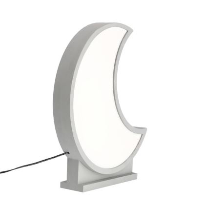 LED candeeiro de mesa infantil MOON LED/12W/230V cinzento