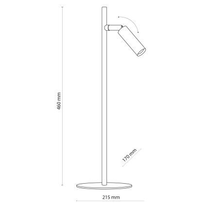 LED Candeeiro de mesa LAGOS 1xG9/6W/230V 4000K branco