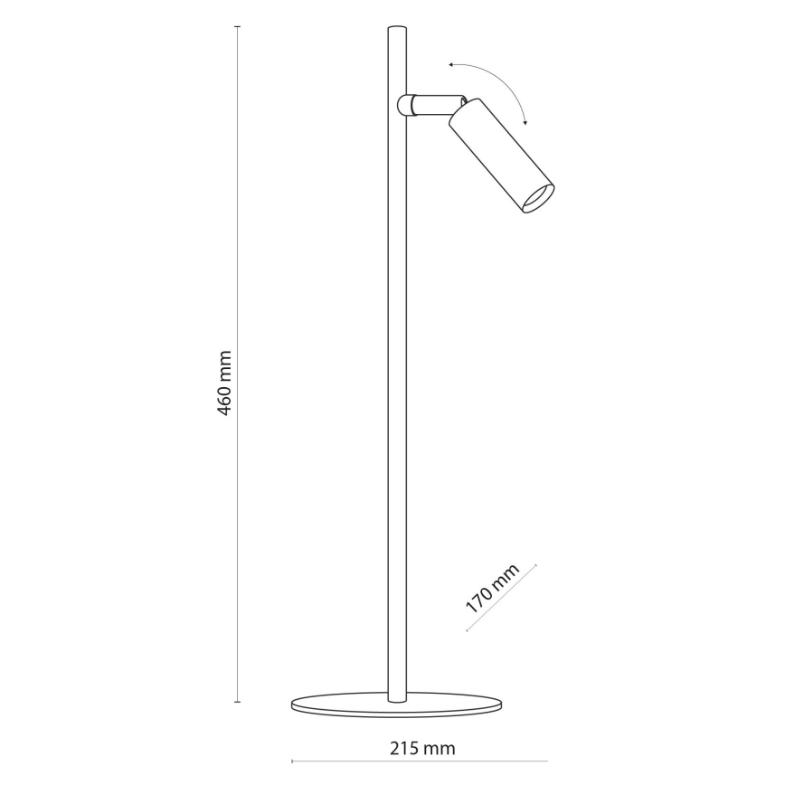 LED Candeeiro de mesa LAGOS 1xG9/6W/230V 4000K branco