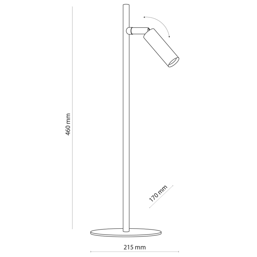 LED Candeeiro de mesa LAGOS 1xG9/6W/230V 4000K preto/dourada