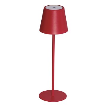 LED Candeeiro de mesa recarregável com regulação INITA LED/1,2W/1800 mAh IP54 vermelho