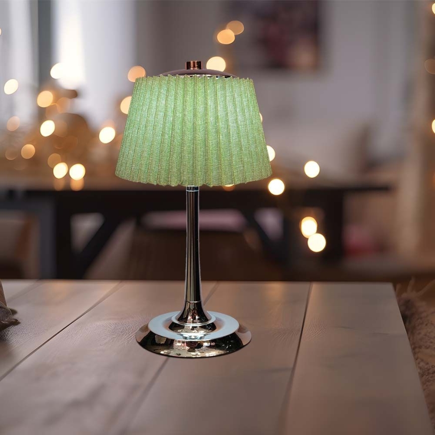 LED Candeeiro de mesa tácil recarregável com regulação LED/1,5W/5V 3000/4000/6000K 1800 mAh verde