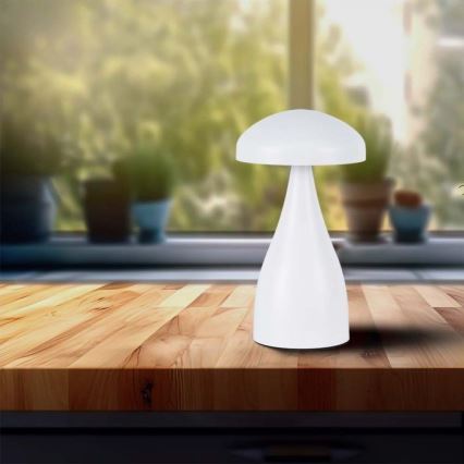 LED Candeeiro de mesa tácil recarregável com regulação LED/1W/5V 3000-6000K 1800 mAh branco