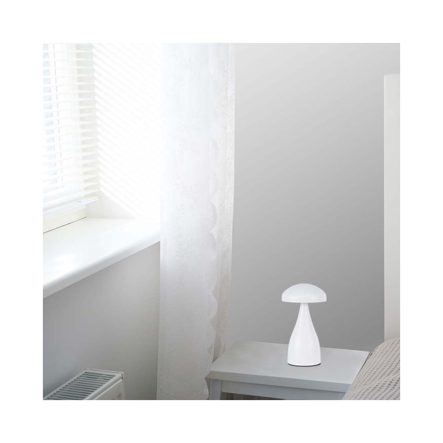 LED Candeeiro de mesa tácil recarregável com regulação LED/1W/5V 3000-6000K 1800 mAh branco