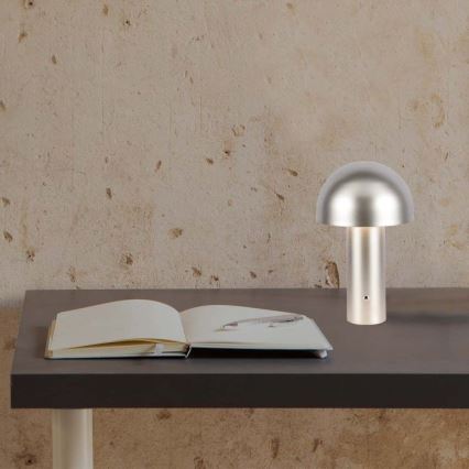 LED Candeeiro de mesa tácil recarregável com regulação LED/1W/5V 3000-6000K 1800 mAh dourada
