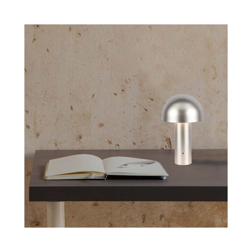 LED Candeeiro de mesa tácil recarregável com regulação LED/1W/5V 3000-6000K 1800 mAh dourada