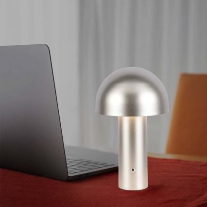LED Candeeiro de mesa tácil recarregável com regulação LED/1W/5V 3000-6000K 1800 mAh dourada
