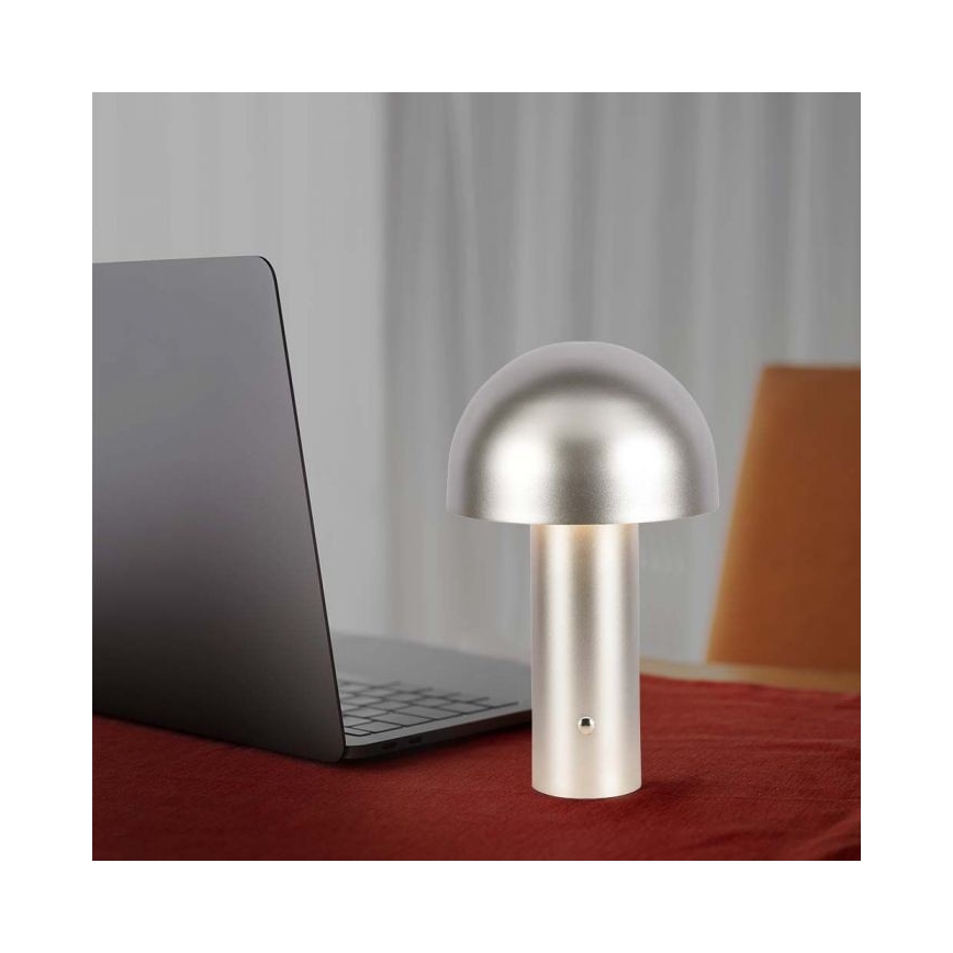 LED Candeeiro de mesa tácil recarregável com regulação LED/1W/5V 3000-6000K 1800 mAh dourada