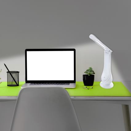 LED Candeeiro de mesa recarregável com regulação LILLY LED/4W/5V 1200 mAh branco