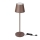 LED Candeeiro de mesa recarregável e táctil com regulação LED/2W/5V 4400 mAh 3000K IP54 castanho