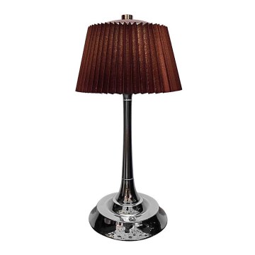 LED Candeeiro de mesa tácil recarregável com regulação LED/1,5W/5V 3000/4000/6000K 1800 mAh castanho