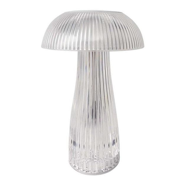 LED Candeeiro de mesa tácil recarregável com regulação LED/1W/5V 3000-6000K 1800 mAh transparente