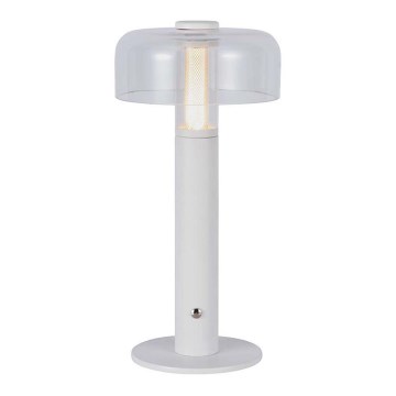 LED Candeeiro de mesa tácil recarregável com regulação LED/1W/5V 3000K 1800 mAh branco