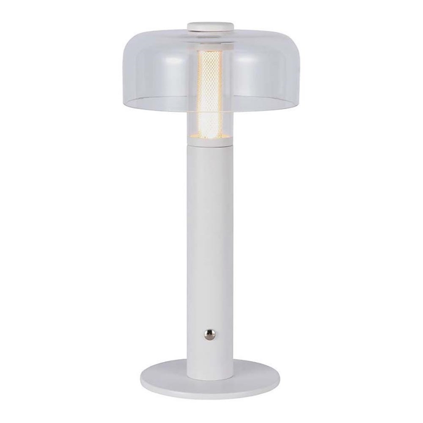LED Candeeiro de mesa tácil recarregável com regulação LED/1W/5V 3000K 1800 mAh branco