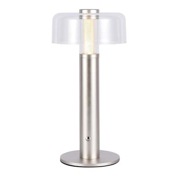 LED Candeeiro de mesa tácil recarregável com regulação LED/1W/5V 3000K 1800 mAh dourada