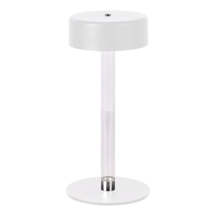 LED Candeeiro de mesa tácil recarregável com regulação LED/3W/5V 3000-6000K 2400 mAh branco