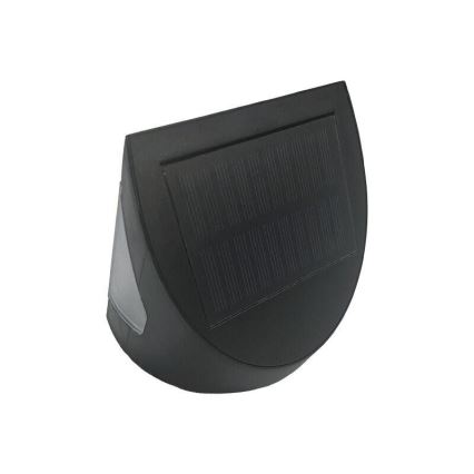 Aplique de parede solar com sensor LED/3W/3,7V 3000/4000K 1200 mAh IP54 preto