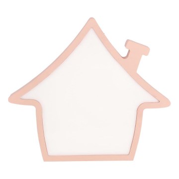 LED Candeeiro de secretária infantil HOUSE LED/10W/230V rosa