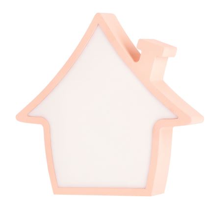 LED Candeeiro de secretária infantil HOUSE LED/10W/230V rosa