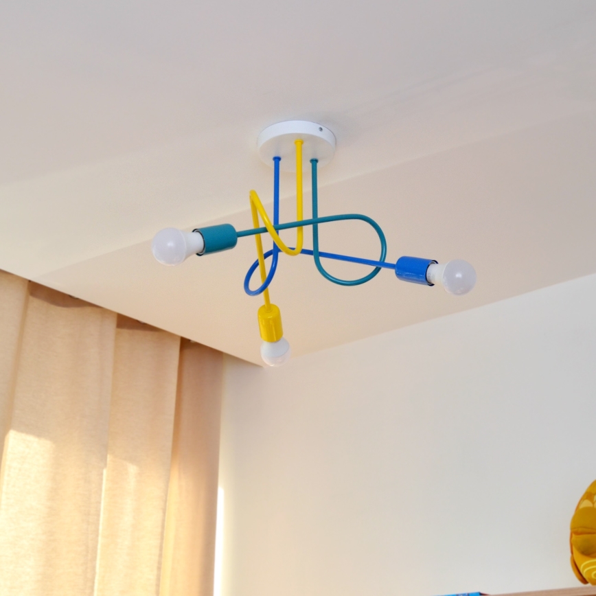 LED Candelabro integrado de criança OXFORD 3xE27/15W/230V