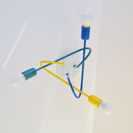 LED Candelabro integrado de criança OXFORD 3xE27/15W/230V