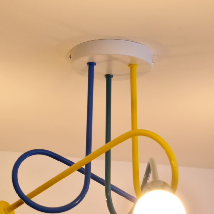 LED Candelabro integrado de criança OXFORD 3xE27/15W/230V