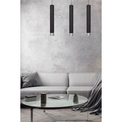 LED Candelabro sobre uma corda TUBA 3xGU10/4,8W/230V