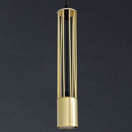 LED Candelabro suspenso BARS 1xGU10/4,8W/230V dourado
