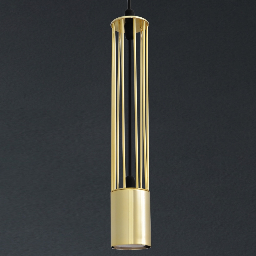 LED Candelabro suspenso BARS 1xGU10/4,8W/230V dourado