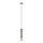 LED Candelabro suspenso BARS 1xGU10/4,8W/230V preto/dourado