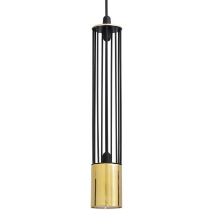LED Candelabro suspenso BARS 1xGU10/4,8W/230V preto/dourado