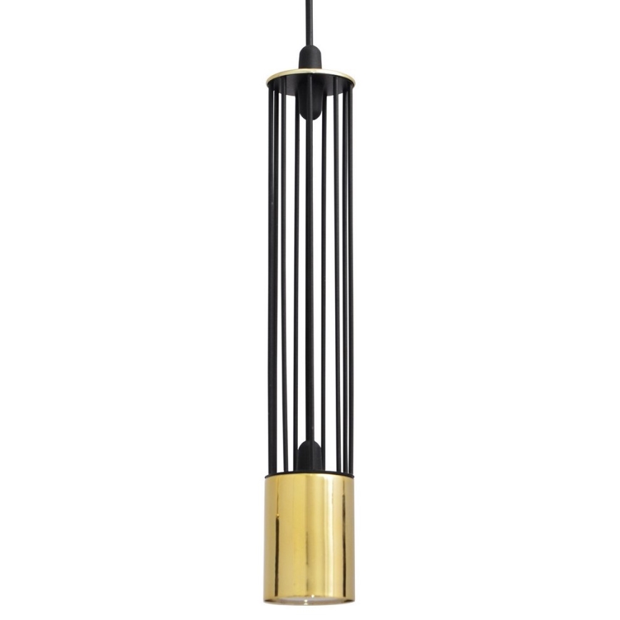 LED Candelabro suspenso BARS 1xGU10/4,8W/230V preto/dourado