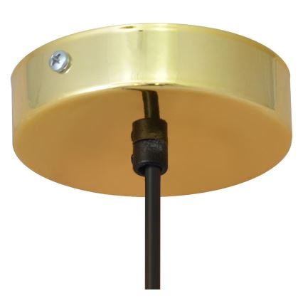 LED Candelabro suspenso BARS 1xGU10/4,8W/230V preto/dourado