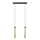LED Candelabro suspenso BARS 2xGU10/4,8W/230V dourada/preto