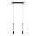 LED Candelabro suspenso BARS 2xGU10/4,8W/230V preto/dourado