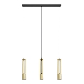LED Candelabro suspenso BARS 3xGU10/4,8W/230V dourado