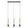 LED Candelabro suspenso BARS 3xGU10/4,8W/230V dourado/preto
