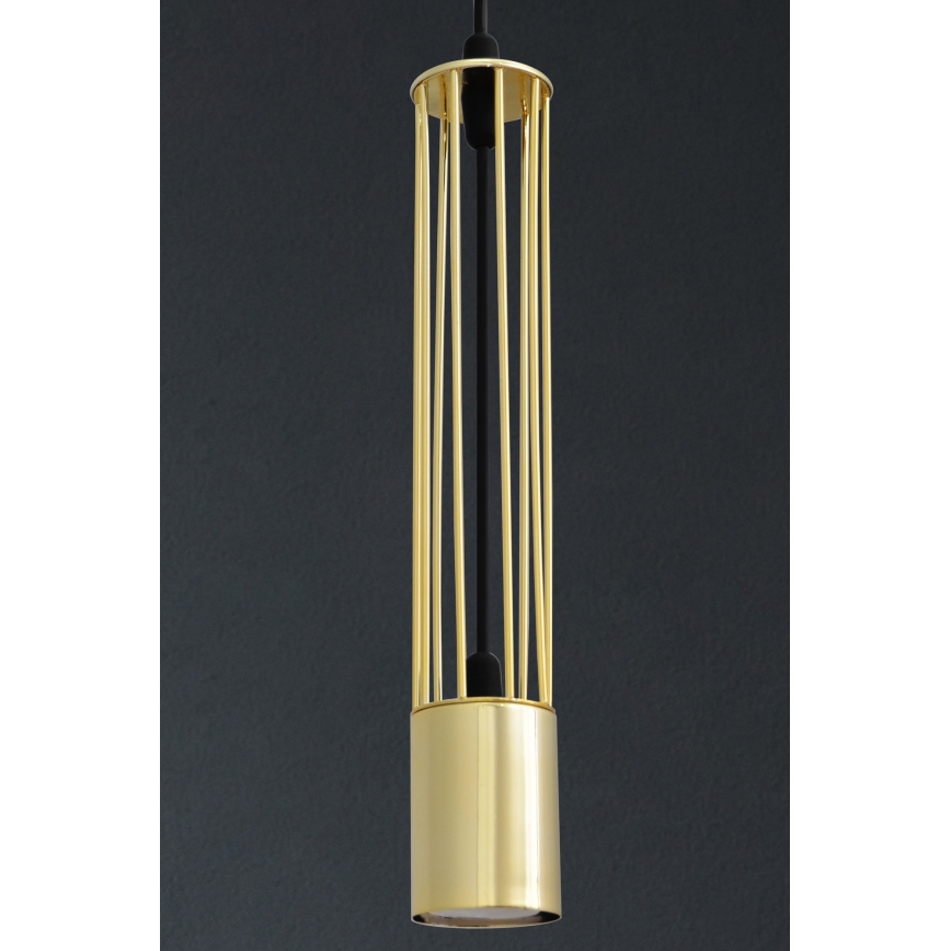 LED Candelabro suspenso BARS 3xGU10/4,8W/230V dourado/preto