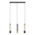 LED Candelabro suspenso BARS 3xGU10/4,8W/230V preto/dourado