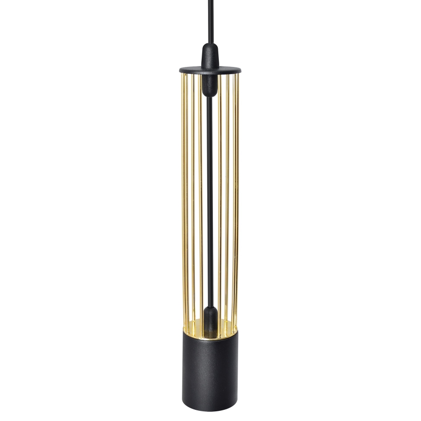 LED Candelabro suspenso BARS 3xGU10/4,8W/230V preto/dourado