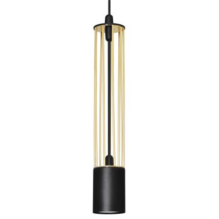 LED Candelabro suspenso BARS 3xGU10/4,8W/230V preto/dourado