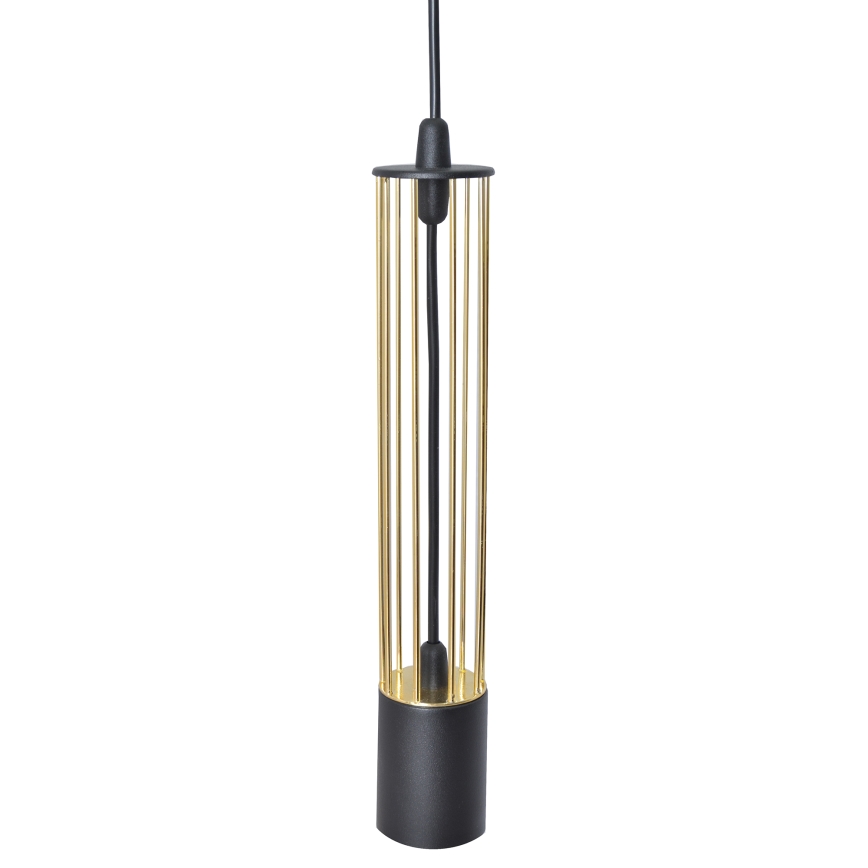 LED Candelabro suspenso BARS 3xGU10/4,8W/230V preto/dourado