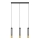 LED Candelabro suspenso BARS 3xGU10/4,8W/230V preto/dourado