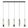 LED Candelabro suspenso BARS 5xGU10/4,8W/230V preto/dourado