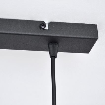 LED Candelabro suspenso LED VOLTA 2xE27/15W/230V preto/dourada
