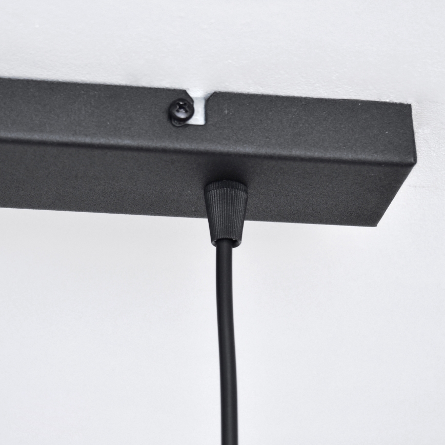 LED Candelabro suspenso LED VOLTA 2xE27/15W/230V preto/dourada