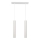 LED Candelabro suspenso TUBA 2xGU10/4,8W/230V branco